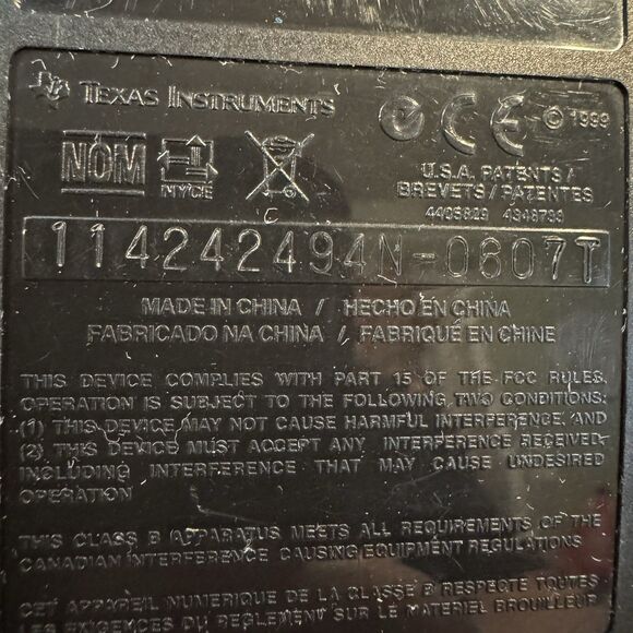 Texas Instruments TI-83 Plus Graphing Calculator Black with Cover Tested Works - Picture 6 of 7